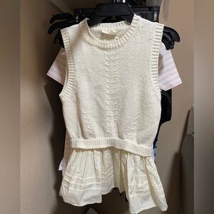 Ulla Johnson edda peplum sweater vest